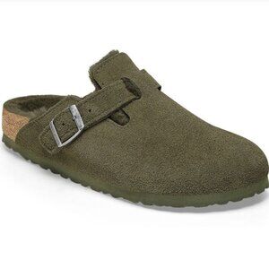 Birkenstock Boston Shearling Clog: Green